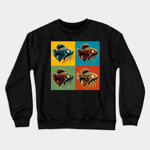 Bronze Corydoras - Cool Tropical Fish Crewneck Sweatshirt by PawPopArt